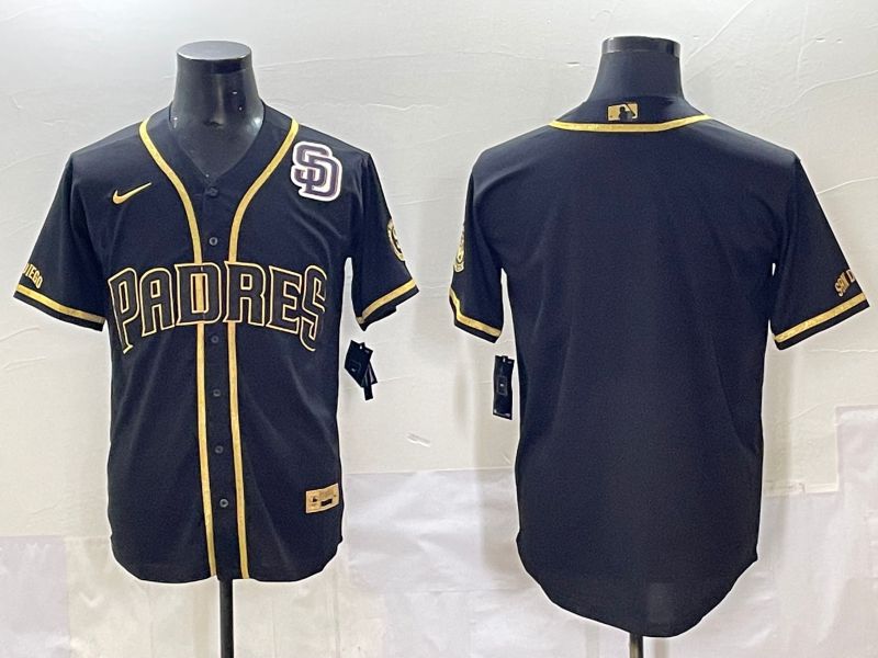Men 2025 San Diego Padres Blank Black Throwback Nike MLB Jersey style 7157->san francisco giants->MLB Jersey